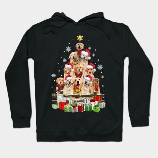 Golden Retriever Christmas Tree Hoodie